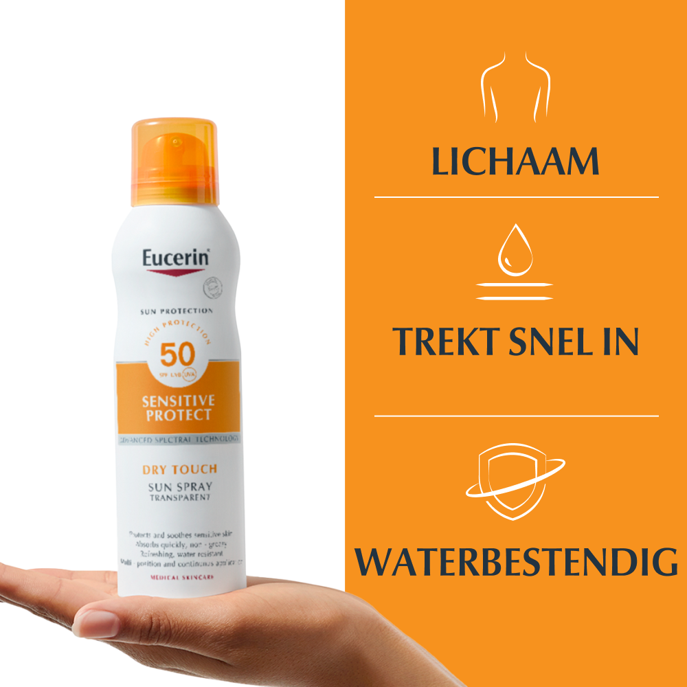 Eucerin Sun Oil Control Mist Transparent Dry Touch SPF50 200ml 